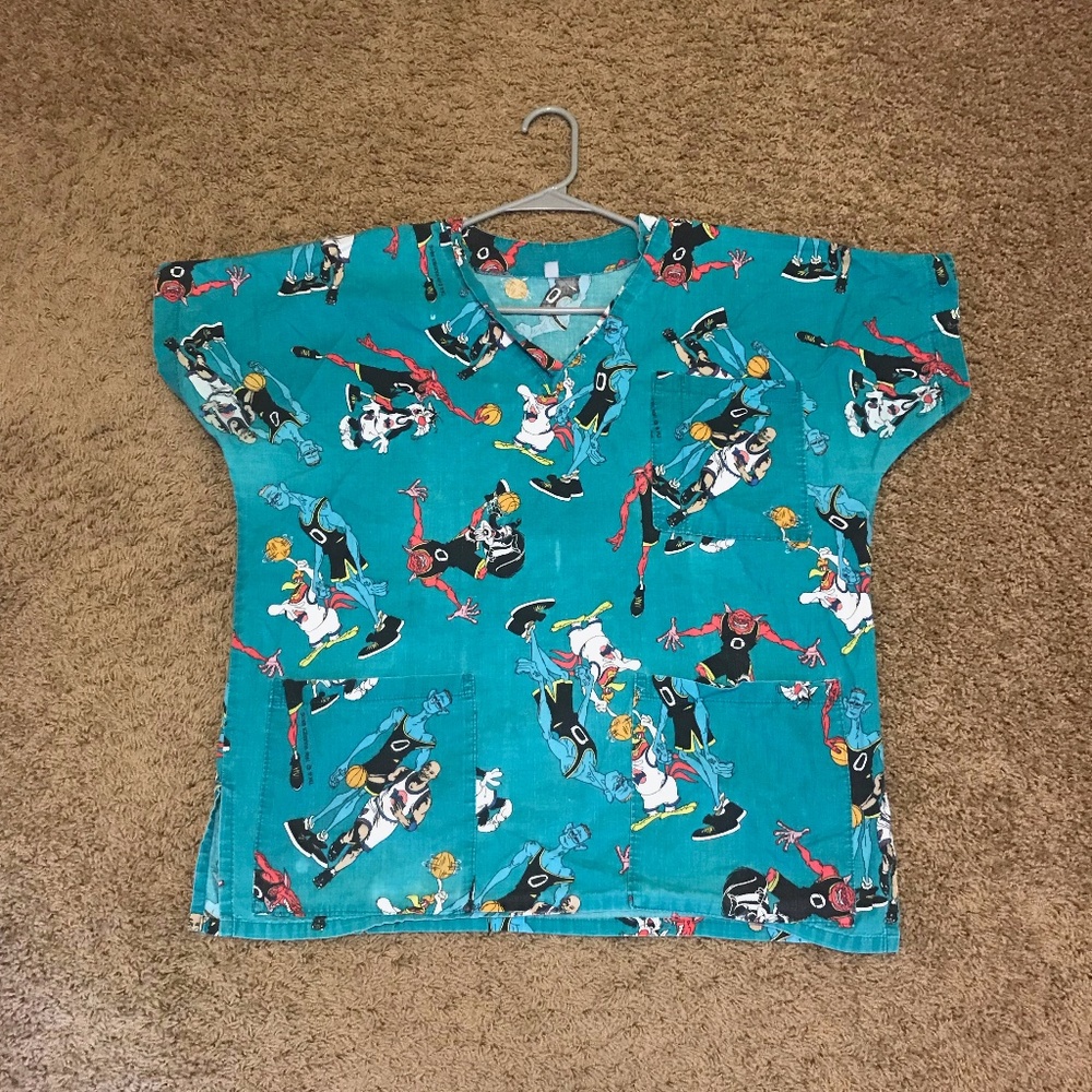 Vintage SpaceJam Pediatric Scrub Top